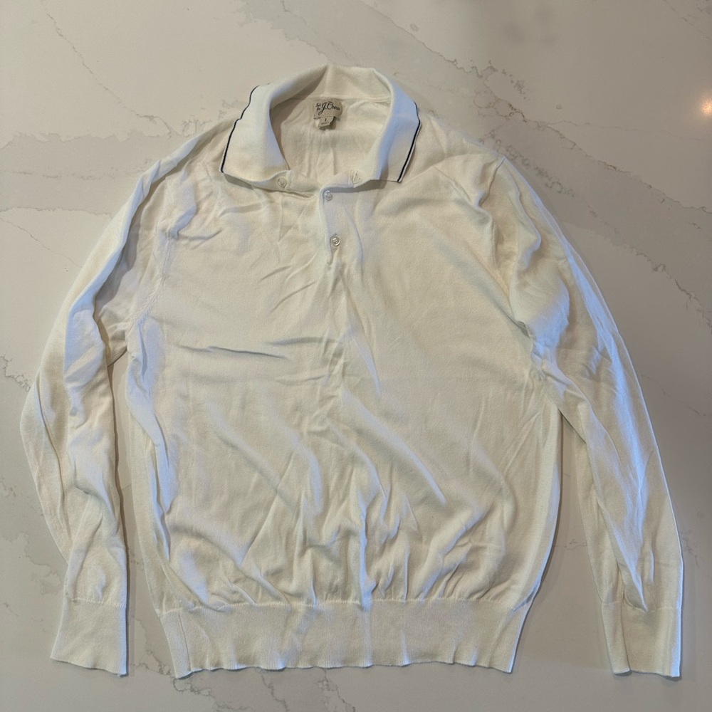 J CrewWhite Polo
